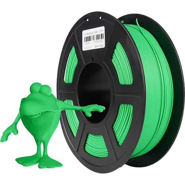 Филамент NVPRINT PLA Matte Green для 3D печати диаметр 1.75мм  длина 330 метров  масса 1 кг