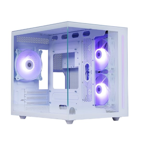 Defender Корпус компьютерный NovaCube белый,mATX,3fan,switch&M/BSync