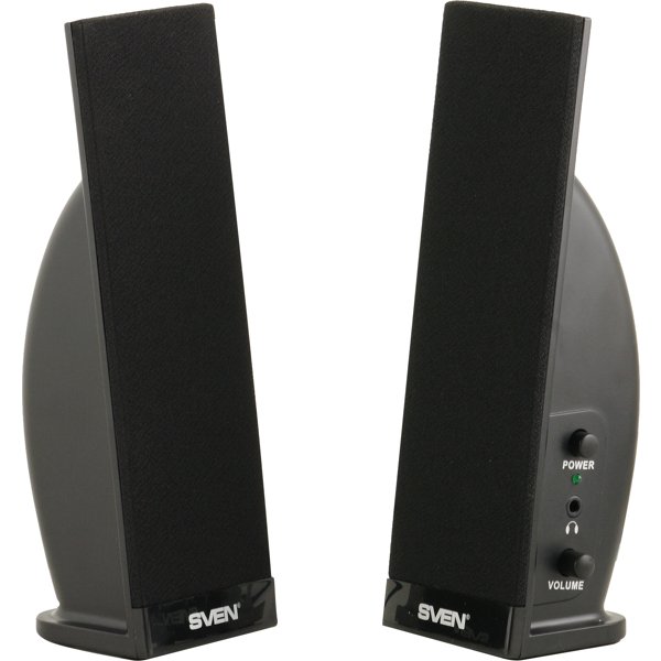 SVEN 230, черный  {2.0, 2 х 2 W RMS}