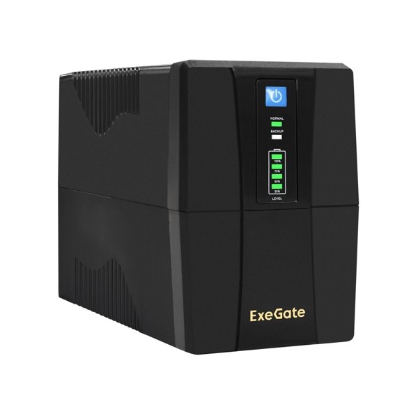 Exegate EP285597RUS ИБП ExeGate SpecialPro UNB-650.LED.AVR.EURO.RJ.USB <650VA/360W, LED, AVR, 2 евророзетки, RJ45/11, USB, Black>