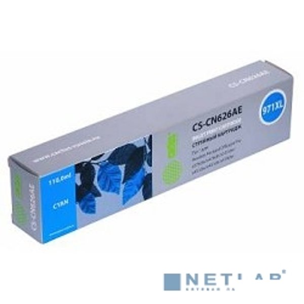 Cactus CN626AE №971XL Картридж струйный Cactus CS-CN626AE голубой для HP DJ Pro X476dw/X576dw/X451dw