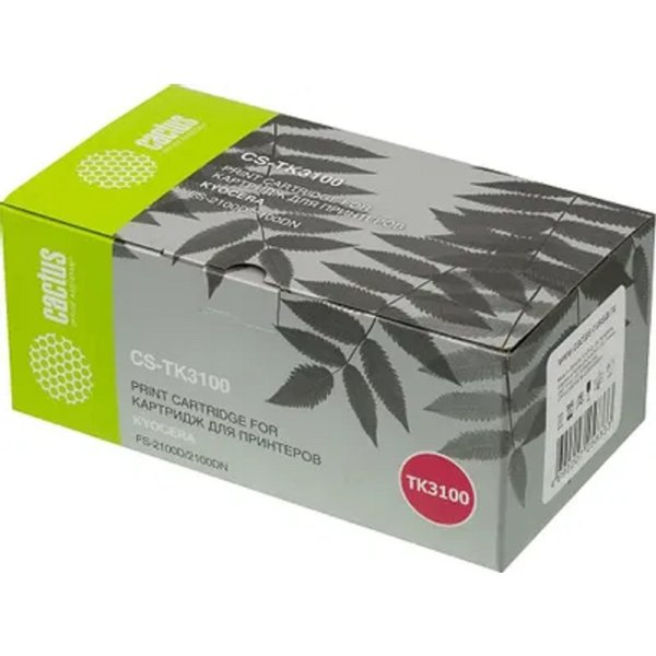 CACTUS TK-3100 Тонер Картридж CS-TK3100 черный для Kyocera Ecosys FS-2100D/2100DN (12500стр.)