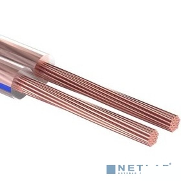 Rexant 01-6204-3 Кабель акустический, 2х0.75 мм2, прозрачный BLUELINE, 100 м.