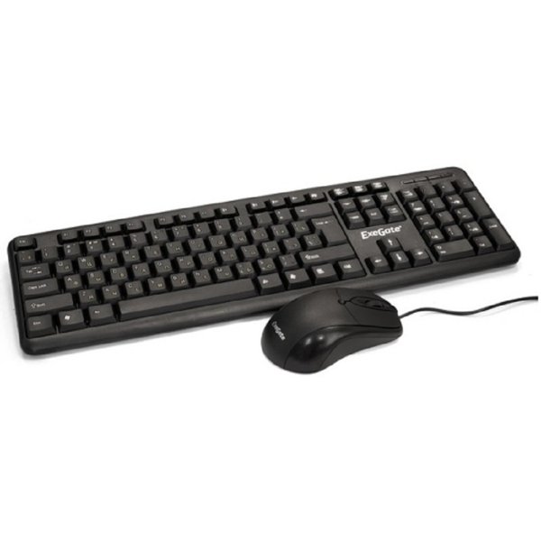 Exegate EX287139RUS Комплект проводной ExeGate Professional Standard Combo MK120 OEM (влагозащищенная кл.104кл+мышь 1000 3кн.,USB, 1,5 м.)