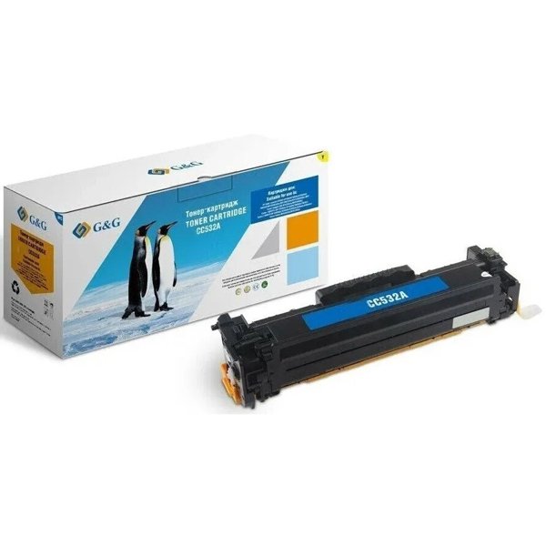 Картридж лазерный G&G GG-CC532A желтый (2800стр.) для HP CLJ CP2020/CP2025/CM2320 MFP