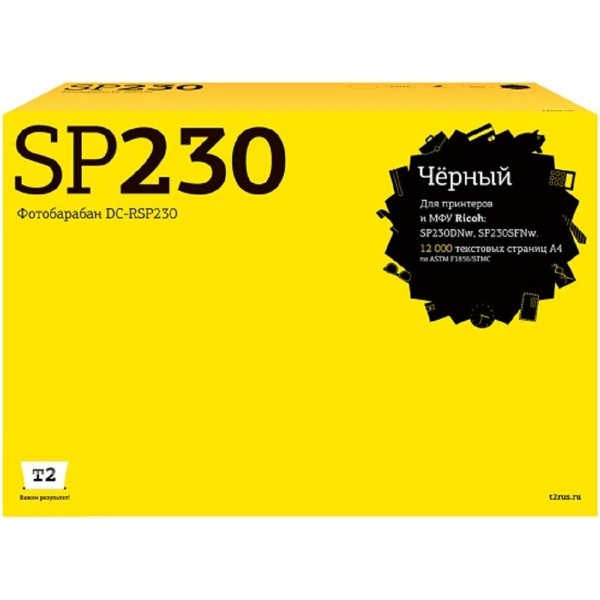 T2  SP230 408296 Фотобарабан (DC-RSP230) для Ricoh SP230DNw/230SFNw (12000стр.)