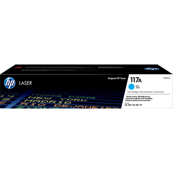HP W2071A Картридж 117A лазерный, голубой  (700стр.)