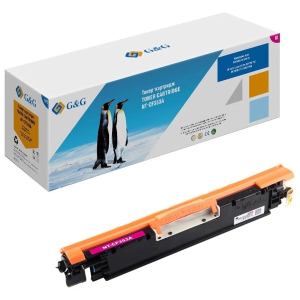 Тонер-картридж G&G,GG-CF353A аналог HP CF353A/130A красный 1k с чипом