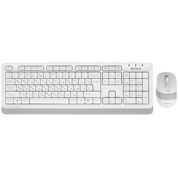 Клавиатура + мышь A4Tech Fstyler F1010 клав:белый/серый мышь:белый/серый USB Multimedia [1147556]