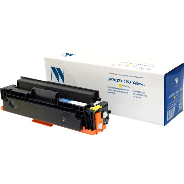 Картридж NVP совместимый NV-W2032X 415X Yellow (БЕЗ ЧИПА) (БЕЗ ГАРАНТИИ) для HP Color LaserJet M454DN/M479DW/M479 (6000k)