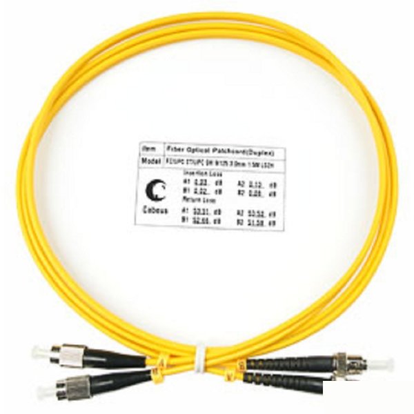 Cabeus FOP(d)-9-FC-ST-1,5m Шнур оптический duplex FC-ST 9/125 sm 1,5м LSZH