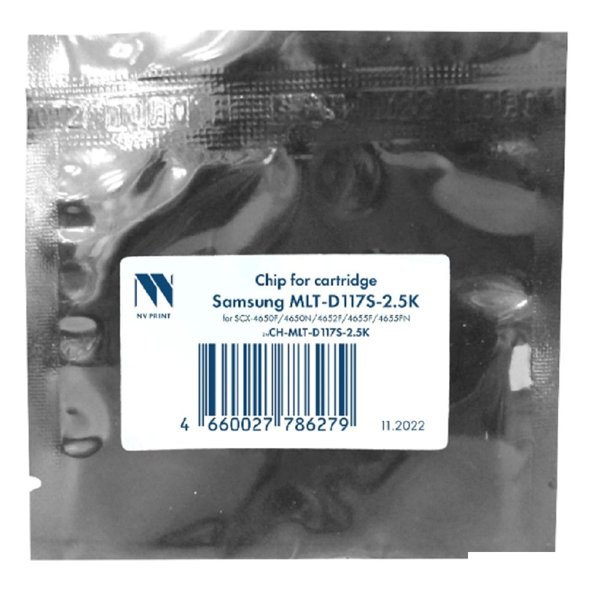 NV Print (NV-CH-MLT-D117S) Чип для Samsung MLT-D117S для SCX-4650F/4650N/4652F/4655F/4655FN (2.5K)