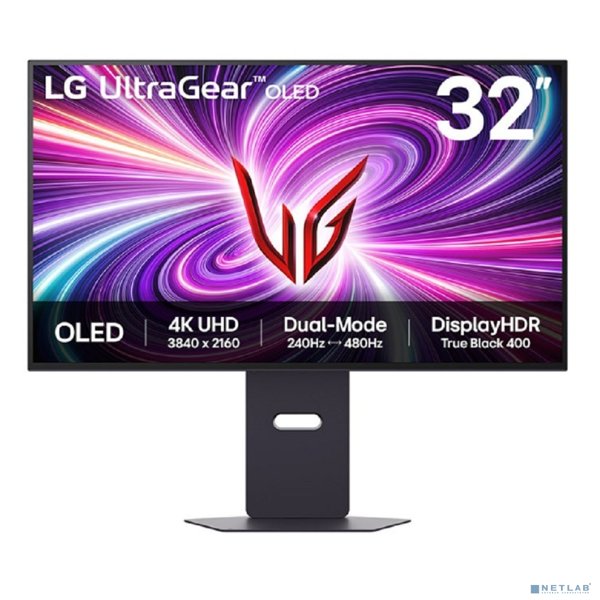 LCD LG 31.5" 32GS95UV-B UltraGear черный {OLED 240Hz}