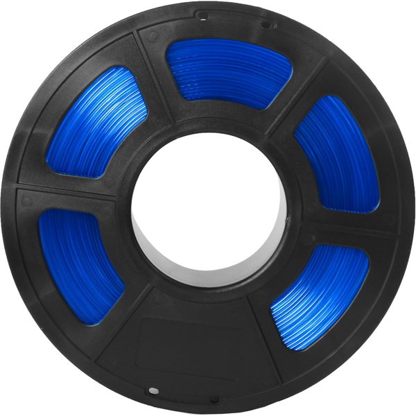 Филамент NVPRINT PETG Clear Blue Прозрачно-синий для 3D печати диаметр 1.75мм масса 1 кг