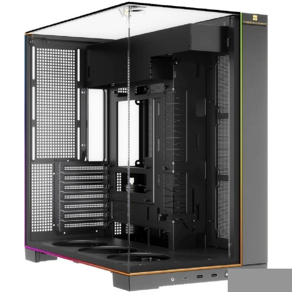 Thermalright Корпус TR-A70 ARGB / Black / TG / ARGB Strip / USB TYPE-C / W/O fans / ATX  / TRA70AB