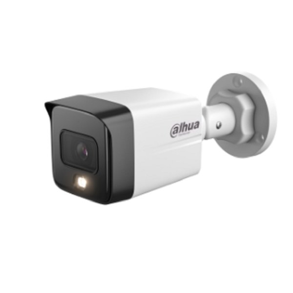 DAHUA DH-IPC-HFW1239TC1P-SA-IL-0280B-S6 Уличная цилиндрическая IP-видеокамера с ИК 30м и LED 30м 2Мп; 1/2.8” CMOS; объектив 2.8мм обнаружение людей;  IP67; металл, пластик