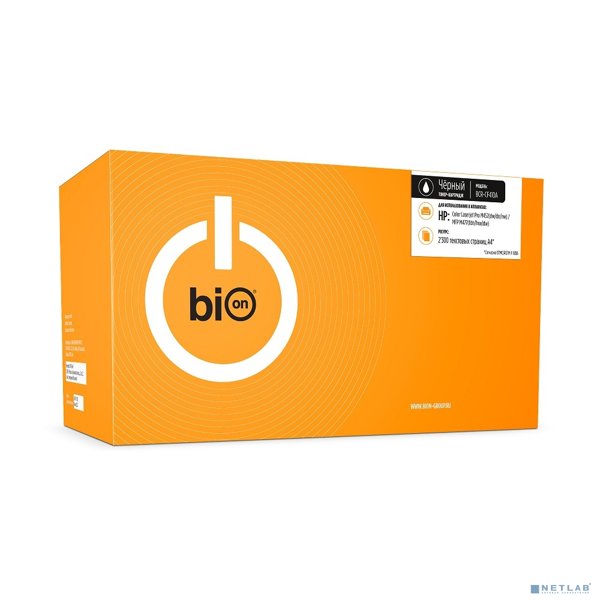 Bion BCR-CF410A Картридж для HP Color Laserjet Pro M452dw/452dn/452nw/MFP M477fdn/M477fnw/M477dw (2300 стр.), Черный, с чипом