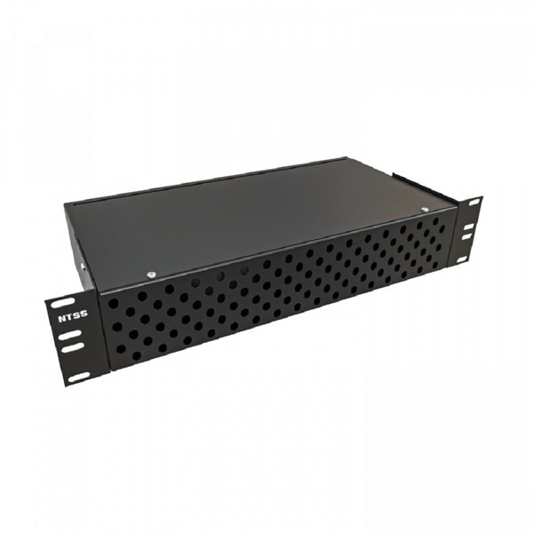 NTSS Кросс NTSS оптический 19'' укомплектованный 2U, 96 портов ST/UPC, 62.5/125 мкм (сплошная панель, сплайс-кассета 3шт, пигтейлы, КДЗС, адаптеры) черный RAL 9005 NTSS-RFOB-2U-96-ST/U-62.5-SP1.5G0AY-