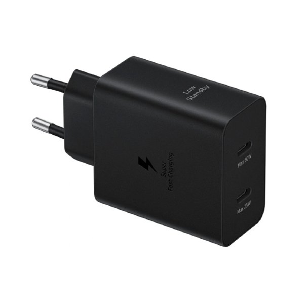 Сетевое зар./устр. Samsung EP-T5020 50W 3A (PD) 2xUSB type-C для Samsung черный (EP-T5020XBEGEU)