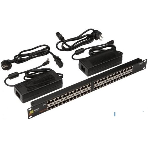 Патч-панель Lanmaster LAN-PP24-POE/A2 19" 1U 24xRJ45 кат.5e