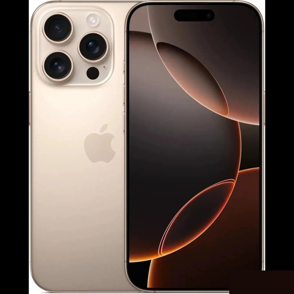 Apple A3294 iPhone 16 Pro 128Gb бежевый титан моноблок 3G 4G 2Sim 6.3" 1206x2622 iOS 18 48Mpix 802.11 a/b/g/n/ac/ax/be NFC GPS Protect