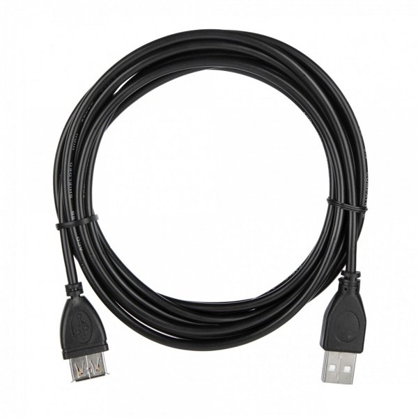 Кабель ACD Кабель ACD-U2AAF-30L |ACD-U2AAF-30L| USB 2.0, A male - A feмale, ТТХ: |ACD-U2AAF-30L| (7/0.12BC+PE)*1P+(7/0.12BC+PE)*2C+7/0.12BC+AL+PVC OD4.0, Черный, 3м (742064)