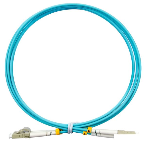 Cabeus FOP-50-LC-LC-0,5m Шнур оптический duplex LC-LC 50/125 mm OM3 0,5м LSZH