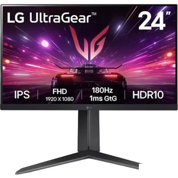 LCD LG 23.8" 24GS65F-B UltraWide черный {IPS 1920x1080 180Hz 1ms 300cd 178/178 HDMI DisplayPort G-Sync HAS Pivot}[24gs65f-b.aruz]