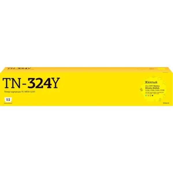 TC-MTN-324Y Тонер-картридж T2 для Konica-Minolta BizHub C258/C458/C558/C658 (26000 стр.) желтый, с чипом
