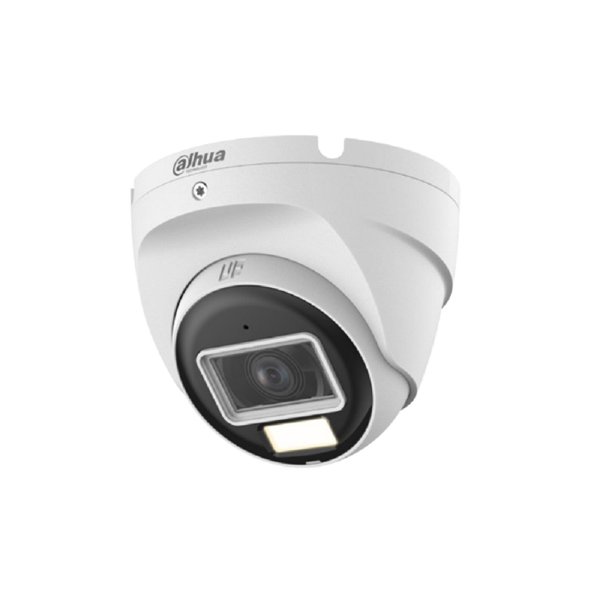 DAHUA DH-HAC-T2A21P-U-IL-0280B Уличная купольная HDCVI-видеокамера 2Мп ; CMOS; объектив 2.8мм; ИК 30м, Led 20м; защита: IP67; корпус: металл