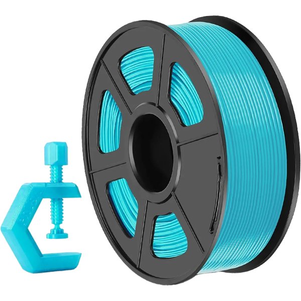 Филамент NVPRINT PETG Cyan для 3D печати диаметр 1.75мм  длина 330 метров  масса 1 кг