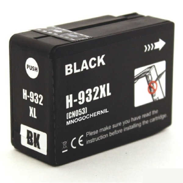 Струйный картридж NV Print 932XLBK (NV-CN053AE) Black для HP OfficeJet 6100, 6600, 6700, 7110, 7510, 7610, 7612 (1000 стр) совместимый