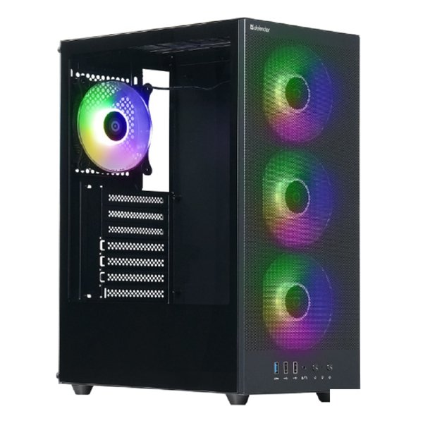 Defender Корпус компьютерный RaptorX черный,ATX,4fans,switchM/BSync