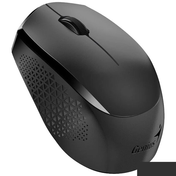Genius Мышь NX-8000S Black { Беспроводная, бесшумная, 3 кнопки, для правой/левой руки. Сенсор Blue Eye. Частота 2.4 GHz} [31030025400]