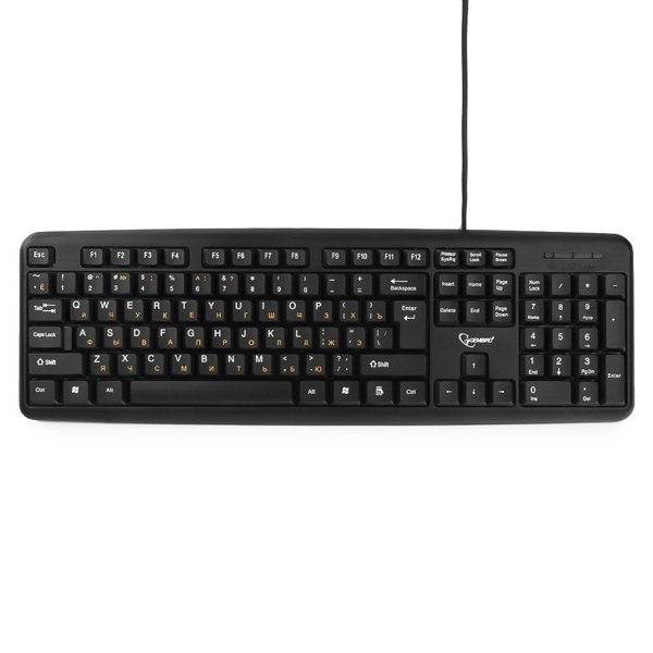 Клавиатура Gembird KB-8320U-BL {черный,USB, 104 клавиши}