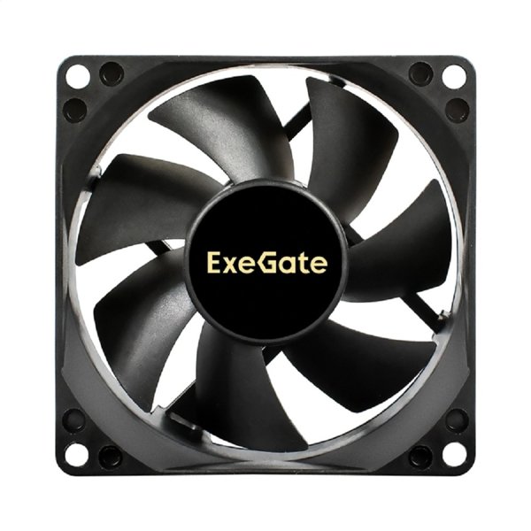 Exegate EX297083RUS Вентилятор 24В DC ExeGate EX08025S3P-24 (80x80x25 мм, Sleeve bearing (подшипник скольжения), 3pin, 2850RMP, 28dBA)