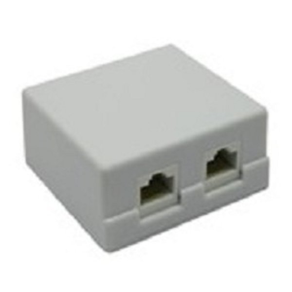 5bites LY-SB02-A Розетка внешняя RJ-45 5e кат., 2порт.