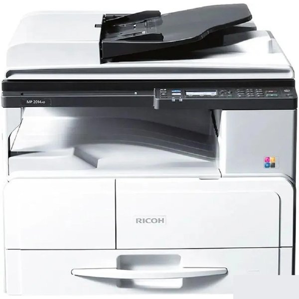 Ricoh MP 2014AD (912356) 417378N {МФУ, A3, 256Мб, 20стр/мин, дуплекс, GDI, ARDF50, в комплекте тонер (4000стр), девелопер, инструкция, запуск инженером АСЦ