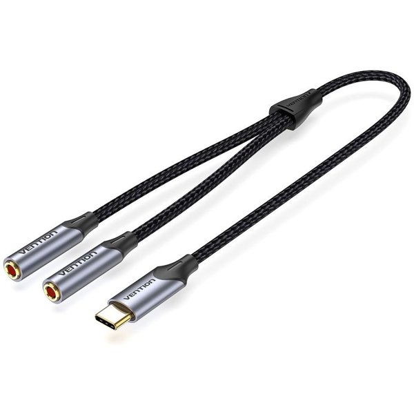 Vention гибкий USB-C M / Jack 3.5 mm F x 2 - 0.3м