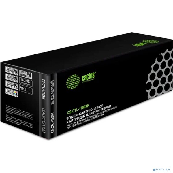 Картридж лазерный Cactus CS-CTL-1100XK черный (3000стр.) для Pantum CP1100/CP1100DW/CM1100DN/CM1100DW/CM1100ADN/CM1100ADW