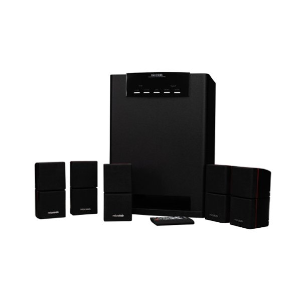 Microlab X15BT {5.0, Вых. мощ: 90 Вт + 16 Вт * 5 (RMS), Гарм искаж: < 0,3% (1 Вт на 1 кГц), Част хар-ка: 20 Гц - 20 кГц, Отношение сигнал/шум: > 80 дБ}