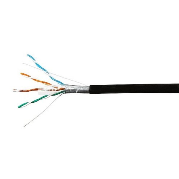 SkyNet Кабель FTP outdoor 4x2x0,46, медный, FLUKE TEST, кат.5e, однож., 100 м, box, черный [CSL-FTP-4-CU-OUT/100]