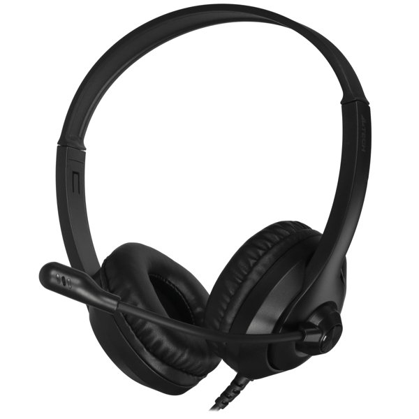 Наушники с микрофоном A4Tech Fstyler FH100U белый/черный 2м накладные USB оголовье (FH100U (PANDA))