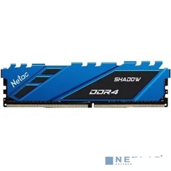 Память DIMM DDR4 8Gb PC28800 3600Mhz Netac Shadow Blue с радиатором (NTSDD4P36SP-08B)