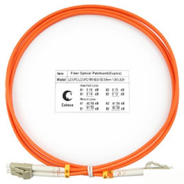 Cabeus FOP-62-LC-LC-1,5m Шнур оптический duplex LC-LC 62,5/125 mm 1,5м LSZH