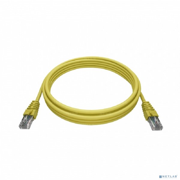 NTSS Патч-корд NTSS RJ45/8P8C, T568B UTP 6 кат. литой, 0.15 метров, LSZH, желтый NTSS-PC-UTP-RJ45-6-0.15-LSZH-YL