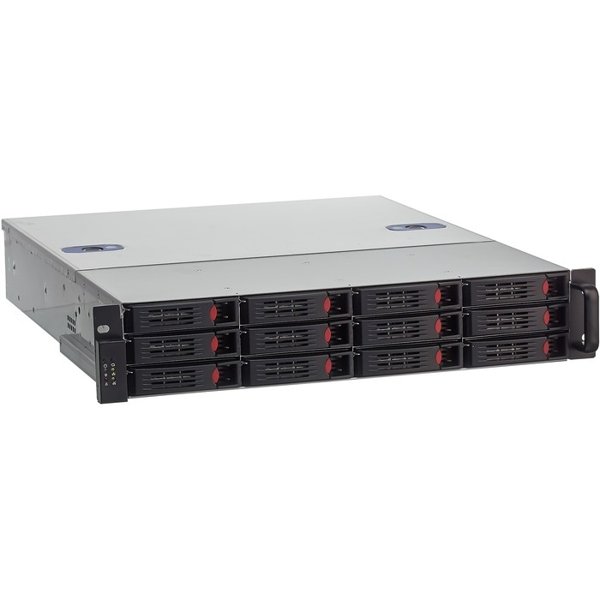 Exegate EX294273RUS Серверная платформа ExeGate Pro 2U550-HS12 <RM 19", высота 2U, глубина 550, Redundant БП 2x1000W, 12xHotSwap, USB>