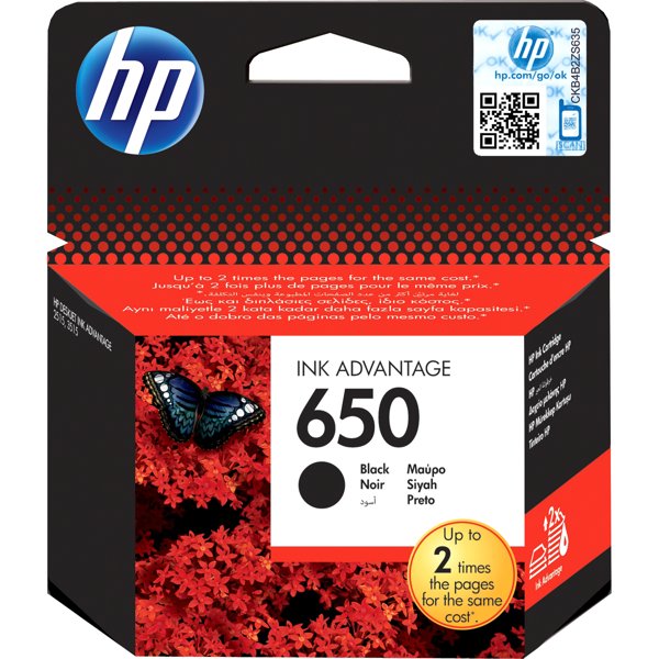 HP CZ101AE/CZ101AK картридж №650, Black {DeskJet IA 2515/2516, Black}
