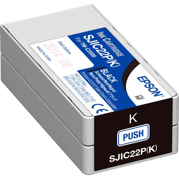 Epson C33S020601 картридж SJIC22P(K) для TM-C3500 (Black)