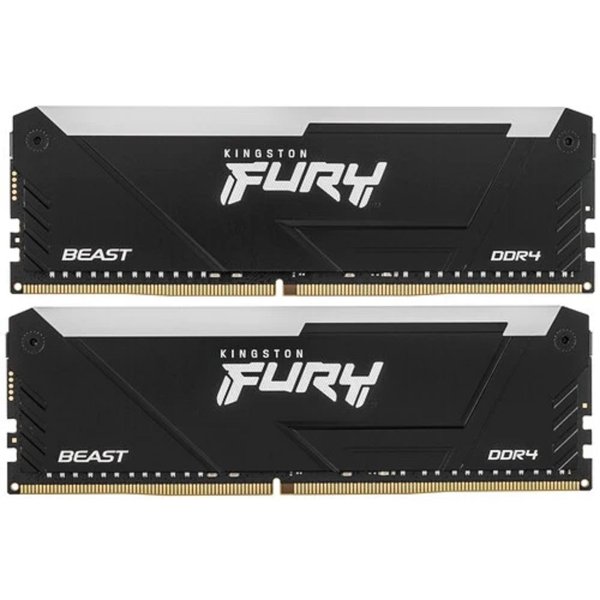 Kingston DDR4 DIMM 32GB Kit 2x16Gb KF432C16BB12AK2/32 PC4-25600, 3200MHz, CL16, RGB